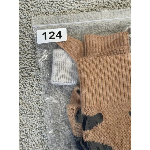 New Boho Leopard Print Sweater Women's Size Small Cream Cold Shoulder Top - Picture 10 of 10